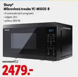 Lidl Sharp Mikrovlnná trouba YC-MS02E-B nabídka