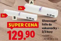 Lidl Silvercrest Fólie do vakuovačky - 2/3 kusy nabídka