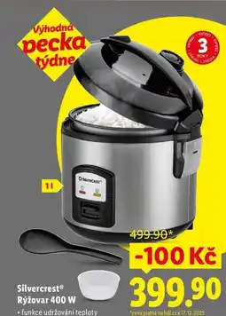 Lidl Silvercrest Rýžovar 400 W nabídka