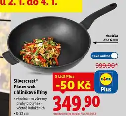 Lidl Silvercrest Pánev wok z hliníkové litiny nabídka