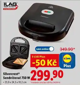 Lidl Silvercrest Sendvičovač 750 W nabídka