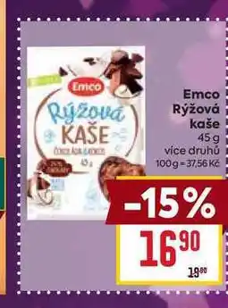 Billa Emco Rýžová kaše 45 g nabídka