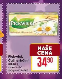 Billa Pickwick Čaj herbální od 30 g nabídka