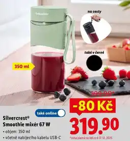 Lidl Silvercrest Smoothie mixér 67 W nabídka