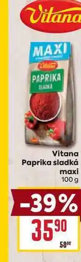 Billa Vitana Paprika sladká maxi 100g nabídka