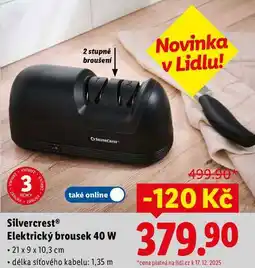 Lidl Silvercrest Elektrický brousek 40 W nabídka