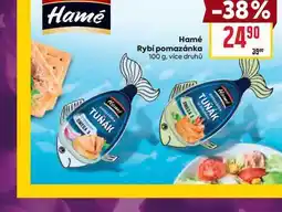 Billa Hamé Rybí pomazánka 100g nabídka