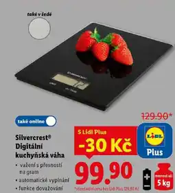 Lidl Silvercrest Digitální kuchyňská váha nabídka