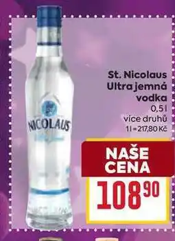 Billa St. Nicolaus Ultra jemná vodka 0,5l nabídka