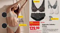 Lidl Podprsenka/kalhotky - 2/3 kusy nabídka