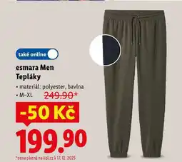 Lidl esmara Men Tepláky nabídka