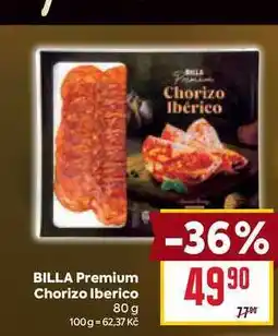 Billa BILLA Premium Chorizo Iberico 80 g nabídka