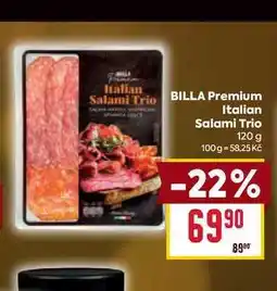 Billa BILLA Premium Italian Salami Trio 120 g nabídka