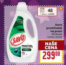 Billa Savo prostředek na praní 48 dávek nabídka