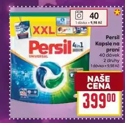 Billa Persil Kapsle na praní 40 dávek 2 druhy nabídka