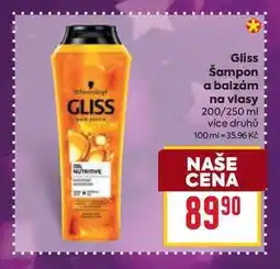 Billa Gliss Šampon a balzám na vlasy 200/250 ml nabídka