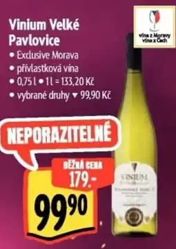 Albert Vinium Velké Pavlovice nabídka