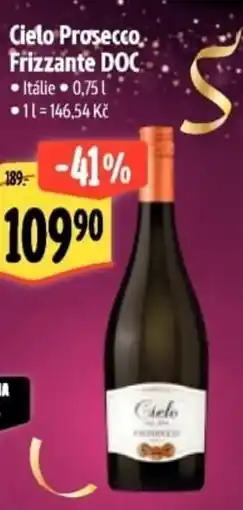Albert Cielo Prosecco. Frizzante DOC nabídka