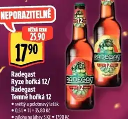 Albert Radegast Ryze hořká 12/ Radegast Temně hořká 12 nabídka