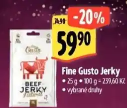 Albert Fine Gusto Jerky nabídka