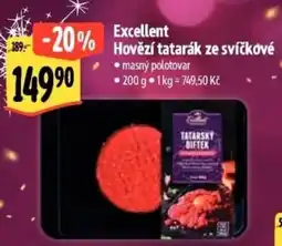 Albert Excellent Hovězí tatarák ze svíčkové nabídka