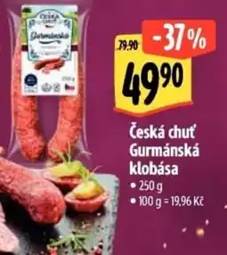 Albert Česká chuť Gurmánská klobása nabídka