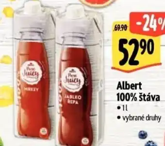 Albert Albert 100% štáva nabídka