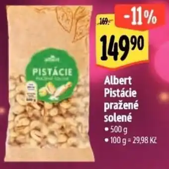 Albert Albert Pistácie pražené solené nabídka