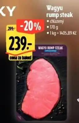 Albert Wagyu rump steak nabídka