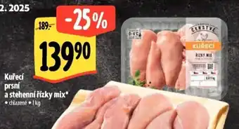 Kuřecí prsní a stehenní řízky mix