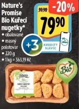 Albert Nature's Promise Bio Kuřecí nugetky nabídka
