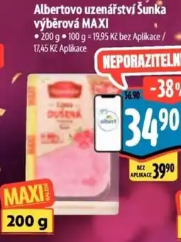 Albert Albertovo uzenářství Šunka výběrová MAXI nabídka