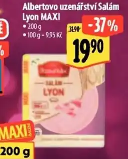 Albert Albertovo uzenářství Salám Lyon MAXI nabídka