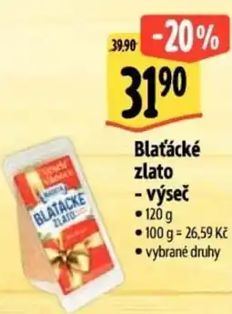 Albert Blaťácké zlato - výseč nabídka