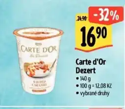Albert Carte d'Or Dezert nabídka