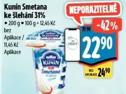 Albert Kunín Smetana ke šlehání 31% nabídka