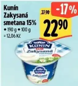 Albert Kunin Zakysaná smetana 15% nabídka