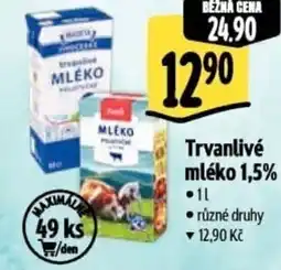 Albert Trvanlivé mléko 1,5% nabídka