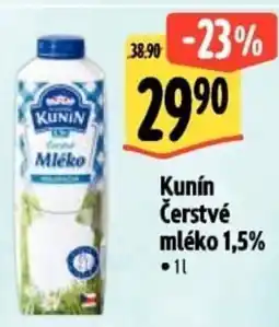 Albert Kunín Čerstvé mléko 1,5% nabídka