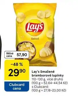 Tesco Lay's Smažené bramborové lupínky, 110-130 g nabídka