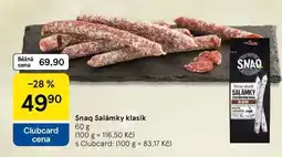 Tesco Snaq Salámky klasik, 60 g nabídka