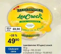 Tesco Leerdammer Křupavý snack, 45 g nabídka