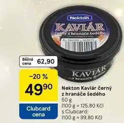 Tesco Nekton Kaviár černý z hranáče šedého, 50 g nabídka