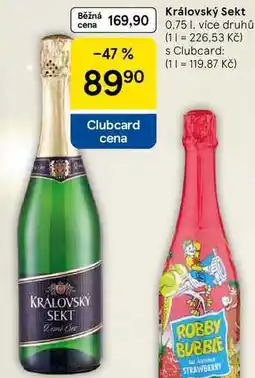 Tesco Královský Sekt, 0.75 l, více druhů nabídka