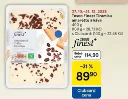Tesco Tesco Finest Tiramisu amaretto a káva, 400 g nabídka