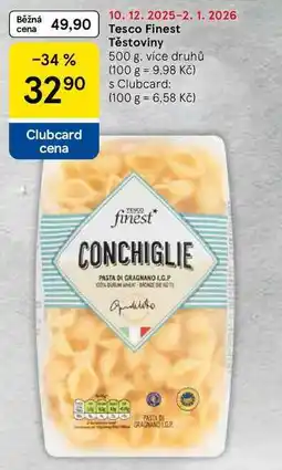 Tesco Tesco Finest Těstoviny, 500 g, více druhů nabídka
