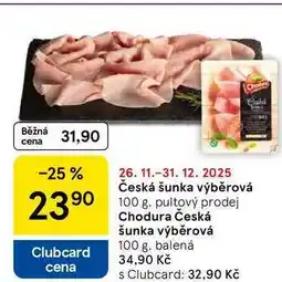 Tesco Česká šunka výběrová, 100 g nabídka