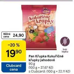 Tesco Pan Křupka Kukuřičné křupky jahodové, 90 g nabídka