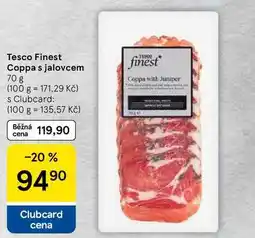 Tesco Tesco Finest Coppa s jalovcem, 70 g nabídka