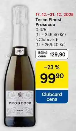 Tesco Tesco Finest Prosecco, 0.375 l nabídka